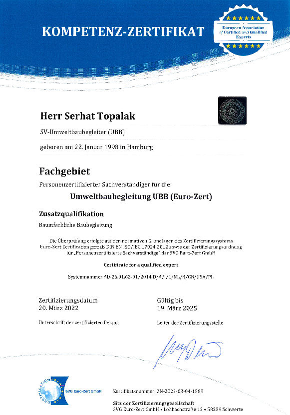 Topalak Serhat Umweltbaubegleitung